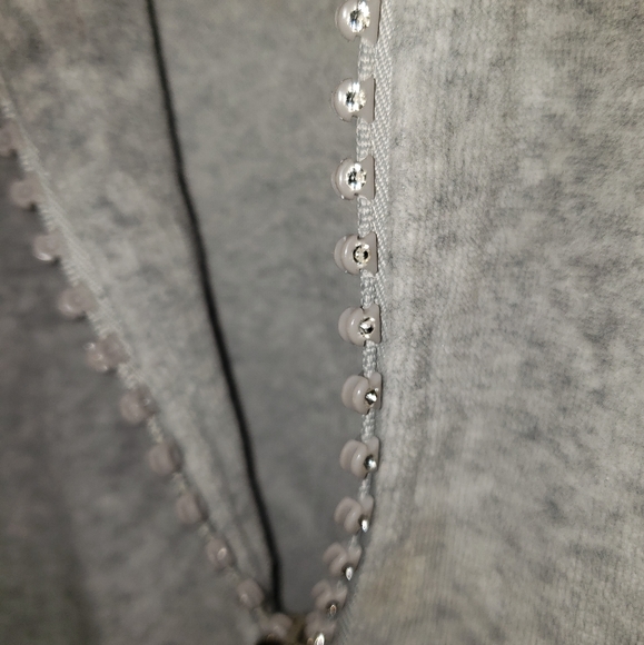 EUC Unbranded Velour Crystal Floral Jacket - Picture 4 of 8